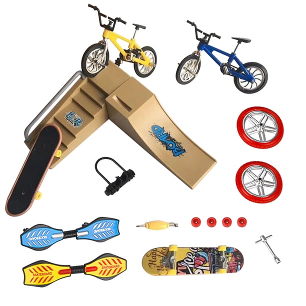 Vogacara 1 Juego de Mini Scooter de juguete, Scooter de ruedas, juguetes educativos para niños, Scooter de dedo, diapasón de bicicleta, monopatín Juguetes CDH-3B Vogacara FN000289-03B