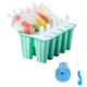 thumbnail image 1 of Moldes Para Paletas Bandeja de moldes de paletas de hielo de bricolaje para el hogar para hacer helados de silicona (verde de 10 celdas) Ehuebsd Libre de BPA, 1 of 1