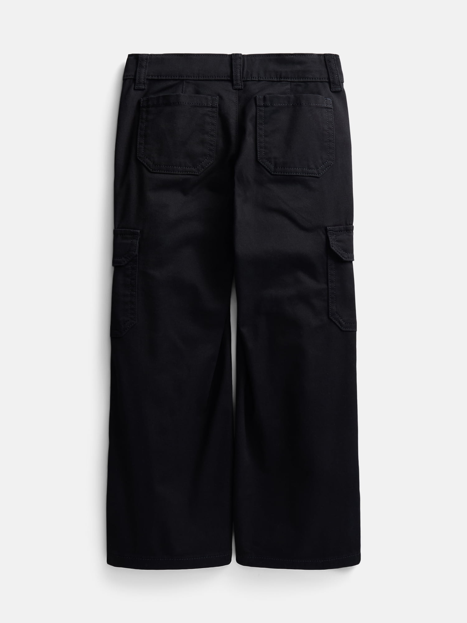 Wonder Nation Girls Wide Leg Cargo Jeans, Sizes 4-18 & Plus