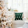 thumbnail image 5 of AuroraX Corduroy Throw Pillow Covers 18x18 Inch Green Christmas Softer Pillow Covers Bohemian Striped Outdoor Christmas Tree Cushion Cover Room,Livingroom Decor, 5 of 6