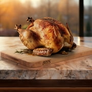 John Boos Chop-N-Slice Wood Cutting Board with Finger Grips, Maple