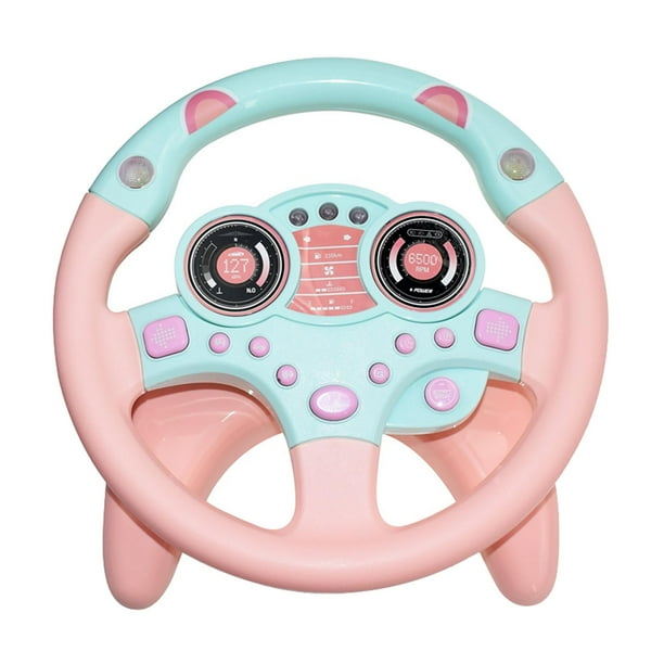 Juguete de Volante Interactivo para Pequeños Exploradores, 粉色