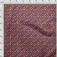 thumbnail image 4 of oneOone Georgette Viscose Maroon Fabric Asian Retro Floral Sewing Craft Projects Fabric Prints By Yard 42 Inch Wide, 4 of 4