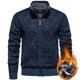 thumbnail image 1 of pstuiky camisas de manga larga para hombre, Suéter de punto de manga larga con cremallera y cuello alto de polar para hombre, estilo informal, a la moda salir tops l, 1 of 7