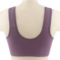 thumbnail image 5 of YWDJ Bras for Women Push up and Padded Front Close Comfortable Bras Wireless Bras Wide Strap Full Coverage Wrap Sleep Bras Padded Plus Size Comfy Bras Solid Comfy Bras Purple L, 5 of 7