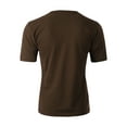thumbnail image 2 of Ma Croix Mens Active Solid V-Neck T-Shirts Heavy Blend Cotton Short Sleeve, Up to 5XL, 2 of 3