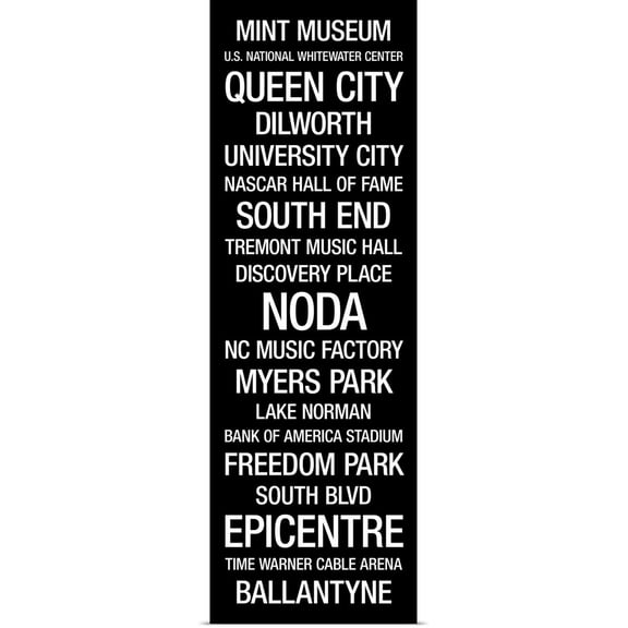 Great BIG Canvas | Rolled Kate Lillyson Poster Print entitled Bus Roll: Charlotte, North Carolina