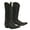 Black, variant on TuffRider Women Cowtown Mid Height Embroidered Leather Snip Toe Western Boots