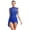 Blue, variant on Doomiva Women's Lyrical Dance Costume Ruched Sleeveless Keyhole Modern Contemporary Dance Dress Blue S