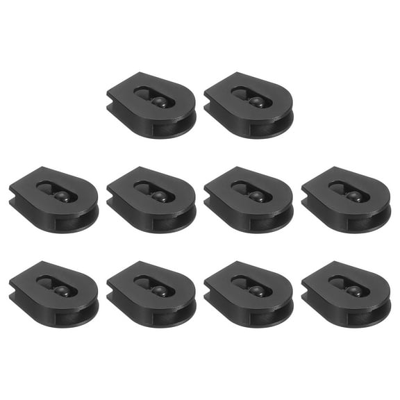 10Pack Wheeled Cord Locks for Drawstring Toggle Slider Stopper, 0.6x0.8 Inch