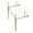 Brass, variant on Kingston Brass VPB33281 Brass Console Sink Legs in Polished Chrome