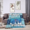 thumbnail image 4 of Turtle Blanket Turtle Wisdom Blanket Sea Turtle Gifts for Girls Kids Turtle Decor Lightweight Flannel Throw Blanket Soft Cozy Throw Sofa Bed Blanket 80"X60", 4 of 6
