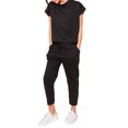 thumbnail image 1 of 2Pcs Women Spring Summer Pure pants set Color Tracksuit Top Pants Set Ladies Casual Suit, 1 of 7