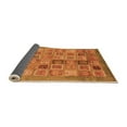 thumbnail image 2 of Ahgly Company Indoor Square Abstract Orange Modern Area Rugs, 3' Square, 2 of 4