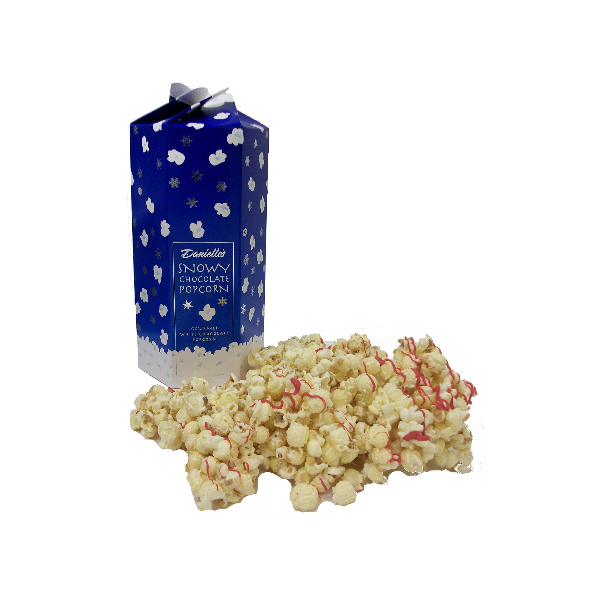 snowy white chocolate popcorn