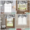thumbnail image 6 of Tie Up Valance for Windows Abstract Art Painting Curtains Valances Rod Pocket Valance Window Treatments Modena Lines Ombre Grey Balloon Curtains for Kitchen Living Room Bedroom Bathroom 54x18 Inch, 6 of 9
