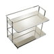 thumbnail image 2 of Estante de almacenamiento de maquillaje, organizador de encimera de baño, 2 estantes de almacenamiento de oficina de ahorro Blanco, 2 of 9