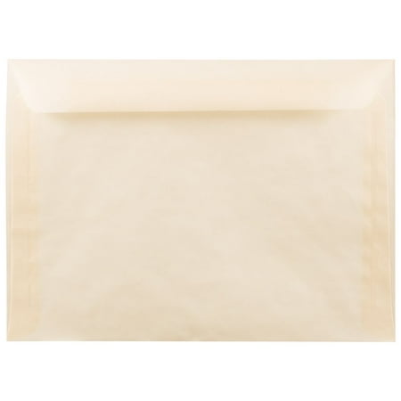 UPC: 0609722982429 | JAM Paper & Envelope 9 x 12 Translucent Envelopes  Ivory  25/Pack