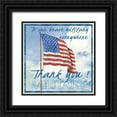 thumbnail image 1 of Phillips, Anita 12x12 Black Ornate Wood Framed with Double Matting Museum Art Print Titled - Thank You Military Sq., 1 of 4