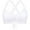 White, variant on Ladies Fashion Sexy Gathered Solid Color Bikini Swimsuit Top