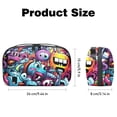 thumbnail image 5 of Graffiti Cable Organizer Waterproof Oxford Cloth Travel Case, PC Case, Cable Organizer Bag, Cable Organizer Desk, Electronic Digital Products Storage Case 5.9x9.44x3.14 in, 5 of 6
