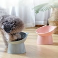thumbnail image 3 of FAMTKT Cat Food Bowl Pet Feeding Bowl Tilted 15 Degree Slip and Rollover Pet Bowl Elevated Slanted Stand Pet Bowls for Cats and Small Dogs on Clearance, 3 of 4