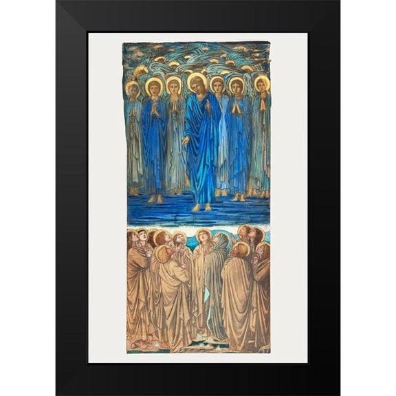 Burne–Jones, Edward 11x14 Black Modern Framed Museum Art Print Titled - Ascension of Christ