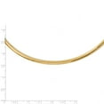 thumbnail image 2 of 14k Yellow Gold 4mm Omega Necklace Chain 16", 2 of 3