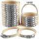 thumbnail image 1 of 20 piezas de aros de bordado de bambú de 3 pulgadas, aros redondos de madera para punto de cruz, aros redondos para manualidades artísticas, costura práctica, 1 of 5