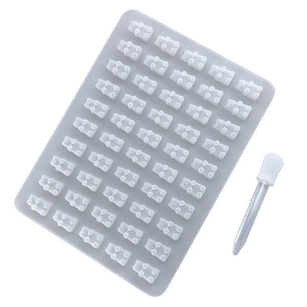 Molde para Fondant, fabricante de cubitos de hielo de Chocolate, herramienta antiadherente para hacer pasteles, molde de silicona para hornear Herramientas y accesorios para hornear transparente Inteprter HA001621-10