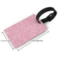 thumbnail image 4 of Balery Glitter Pink Print Durable Luggage Tags with Secure Strap, Personalized Travel ID Tags for Suitcases, Bags, and Backpacks - Easy Identification for Men and Women, 4 of 8