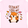 thumbnail image 4 of Inktastic Grammy Loves Me- Cute Baby Fox Boys or Girls Toddler T-Shirt, 4 of 5