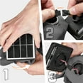thumbnail image 7 of Yaheetech 7.5FT Outdoor Patio Umbrella with 6 Ribs and 18 LED Solar Lights, Gray, 7 of 7