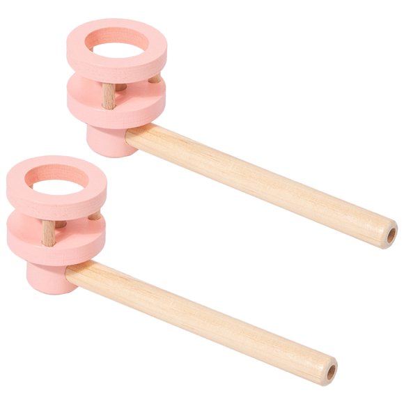 2pcs Wooden Floating Blow Pipe Toys Kids Ball Balanced Blowing Playthings