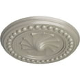 thumbnail image 3 of Ekena Millwork 15 3/4"OD x 2"P Foster Shell Ceiling Medallion (Fits Canopies up to 9 5/8"), Hand-Painted Pearl White, 3 of 6