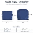 thumbnail image 4 of Pakunoda 22" X 24" Outdoor Deep Seat Cushion Replacement Slipcovers, 6 Set of Waterproof Patio Furniture Cushion Covers, Outdoor Cushion Covers with Zipper for Patio Furniture, Blue, 4 of 7