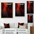 thumbnail image 4 of Designart "Monochromatic Photo Of Red Palm Trees I" Palms & Palm Trees Floater Framed Wall Art Prints, 4 of 5