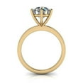 thumbnail image 2 of 4.00 Ct Stunning Solitaire Round Natural Moissanite Engagement Rings for Women Solid 18K Yellow Gold, 2 of 5