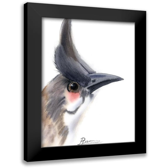 Shefranov, Olga 15x18 Black Modern Framed Museum Art Print Titled - Black Beak III