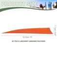 thumbnail image 2 of Uxcell Arrow Vanes Turkey Archery Arrows Feather Fletching Left Wing Fit for Hunting Target Shooting Orange 5 Inch, 25Pcs, 2 of 5