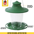 thumbnail image 5 of More Birds Large Lantern Bird Feeder, Wild Bird Feeder, 5 Feeding Ports, 3.8-Pound Seed Capacity, Green, 5 of 7