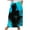 Blue, variant on WFJCJPAF 2024 New Halloween Clearance! Long Skirt for Women Planets,Women's Printed Elastic Waistband Pleated Pocket Skirt With Mid Calf Skirt - Blue XL