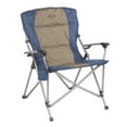 thumbnail image 2 of Kamp-Rite Fauteuil Pliant Rembourré avec Porte-Gobelet, Bleu & Bronzage (2 Pièces), 2 of 3