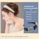thumbnail image 4 of Minnieouse Diadema con cuentas de cristal, esponja gruesa Flexible, Color a juego, tejido con diamantes de imitación, tocado para mujer, adorno de boda Accesorio para el cabello Negro+Blanco Minnieouse AP010972-01B, 4 of 6
