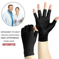 thumbnail image 5 of Copper Arthritis Compression Gloves Women Men Rheumatoid Arthritis Pain Relief Swelling Fingerless Compression Gloves, 5 of 5