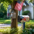thumbnail image 6 of Labor Day Mailbox Cover Sunflower America USA Flag Floral Mailbox Wrap Magnetic Letterbox Covers Decorating Printing Durable Mailbox Covers Outdoor Decor Standard Size 21x18 Inch, 6 of 6