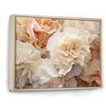 thumbnail image 2 of Designart "Simplistic Ivory Carnations II" Carnations Floater Framed Canvas Wall Art, 2 of 5