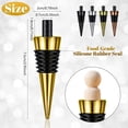 thumbnail image 7 of 40Pieces Blank Bottle Stopper with Threaded Post Metal Wine Stopper Inserts Set Hardware for Wood Turning DIY Project, 7 of 7