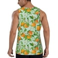 thumbnail image 3 of Xecao Tangerine Men's Tank Top Workout Quick Dry Sleeveless Gym Jogging Muscle Shirts Summer Swim Beach Tops, 3 of 9