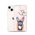 thumbnail image 2 of Clear Case for iPhone® Pink French Bulldog Phone Cover Gift (iPhone 14), 2 of 2